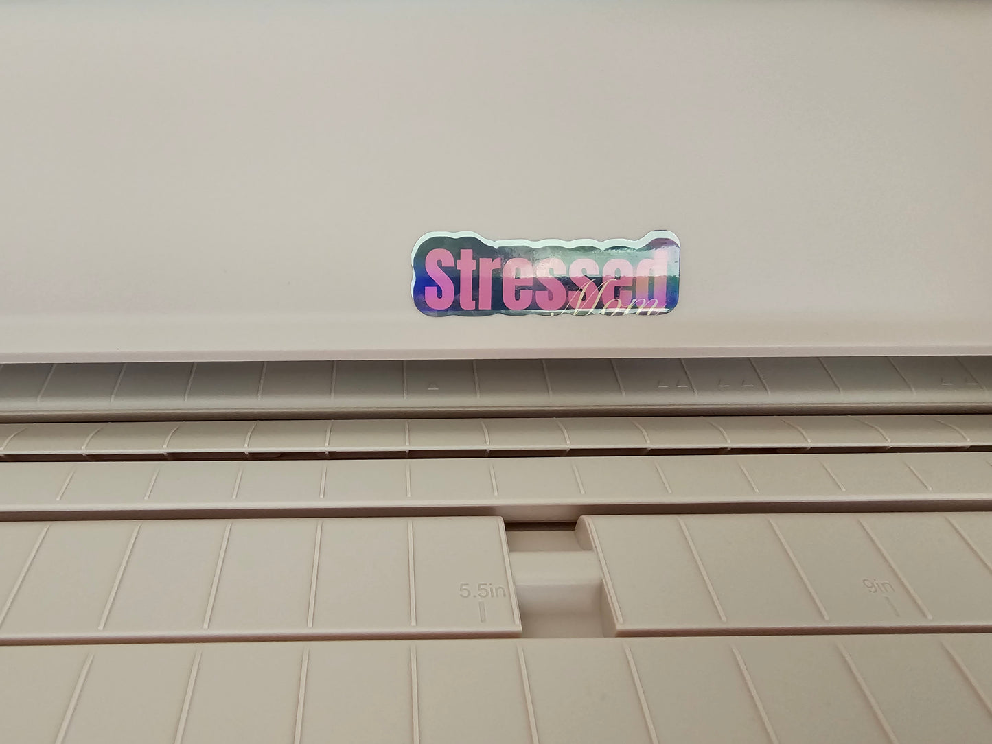 Stressed Waterproof Holographic Sticker