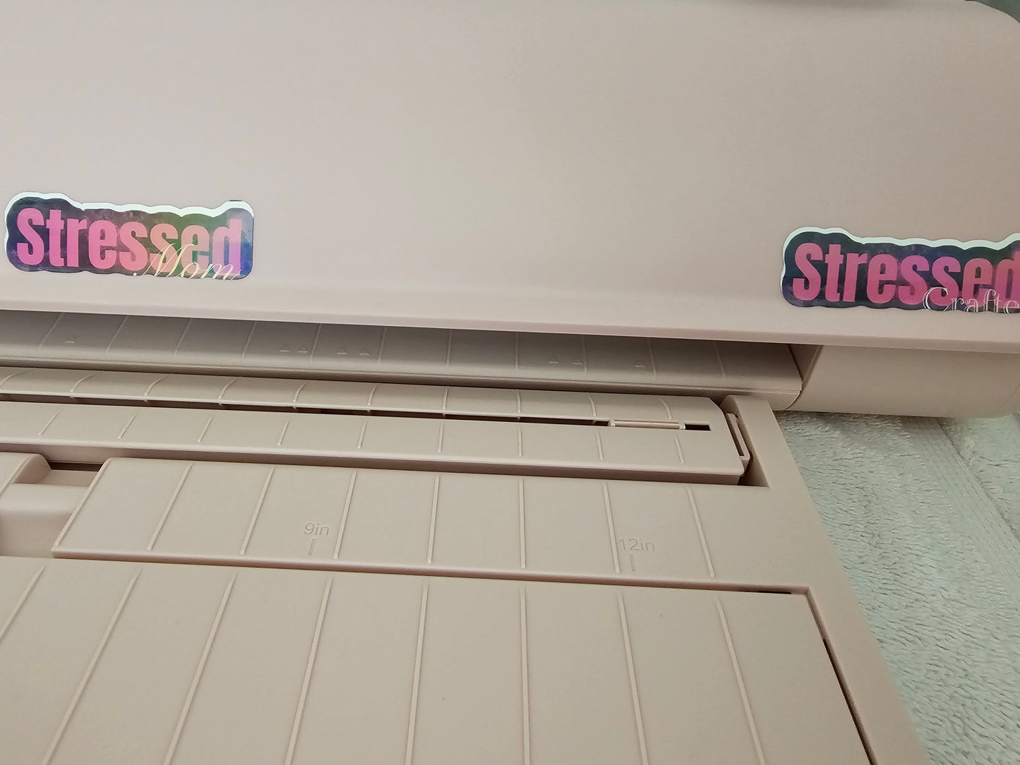 Stressed Waterproof Holographic Sticker