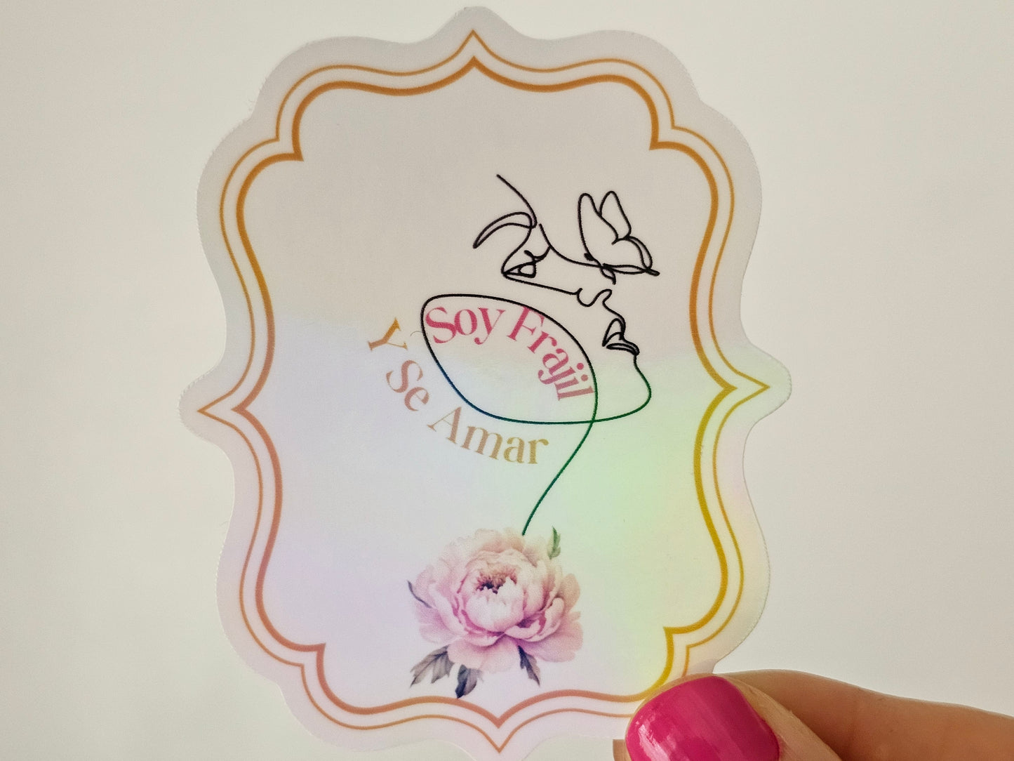 Soy Frajil Y Se Amar Waterproof Cup/Tumbler/Window Vinyl Sticker