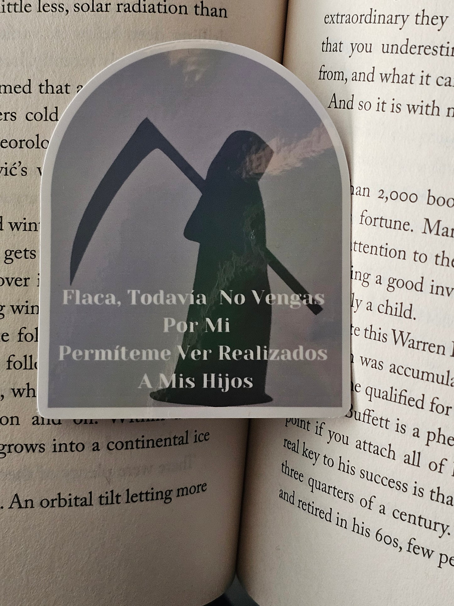 Flaca Todavia No Vengas Por Mi Permiteme Ver Realizados A Mis Hijos Vinyl Waterproof Sticker