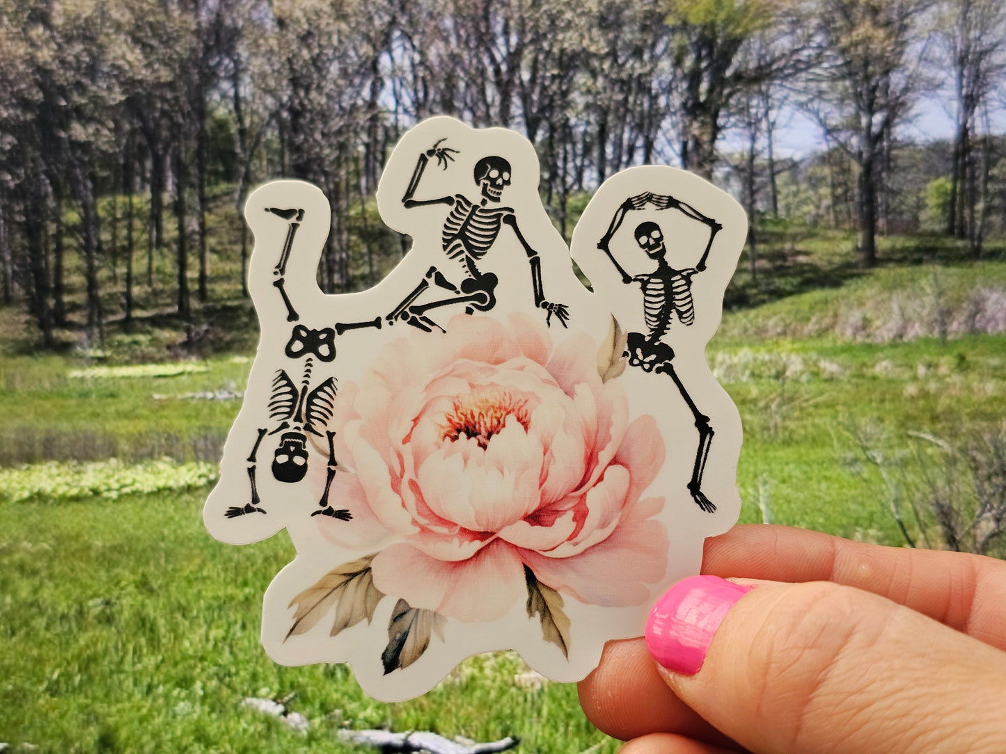 Skeleton Dance Waterproof Cup/Tumbler/Window Vinyl Sticker