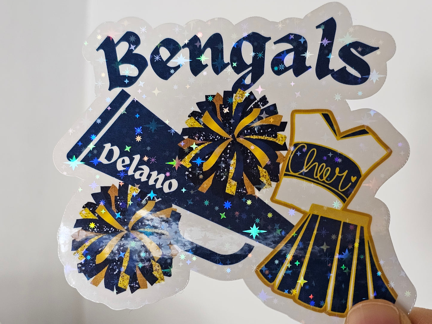 Custom Bulk Personalized Handmade Stickers and Bracelet Set For Cheerleaders, Teams, Birthdays Or Any Celebration
