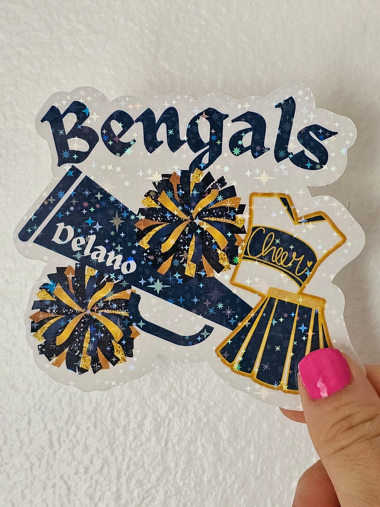 Custom Bulk Personalized Handmade Stickers and Bracelet Set For Cheerleaders, Teams, Birthdays Or Any Celebration