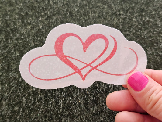 Heart Waterproof Cup/Tumbler/Window Vinyl Sticker