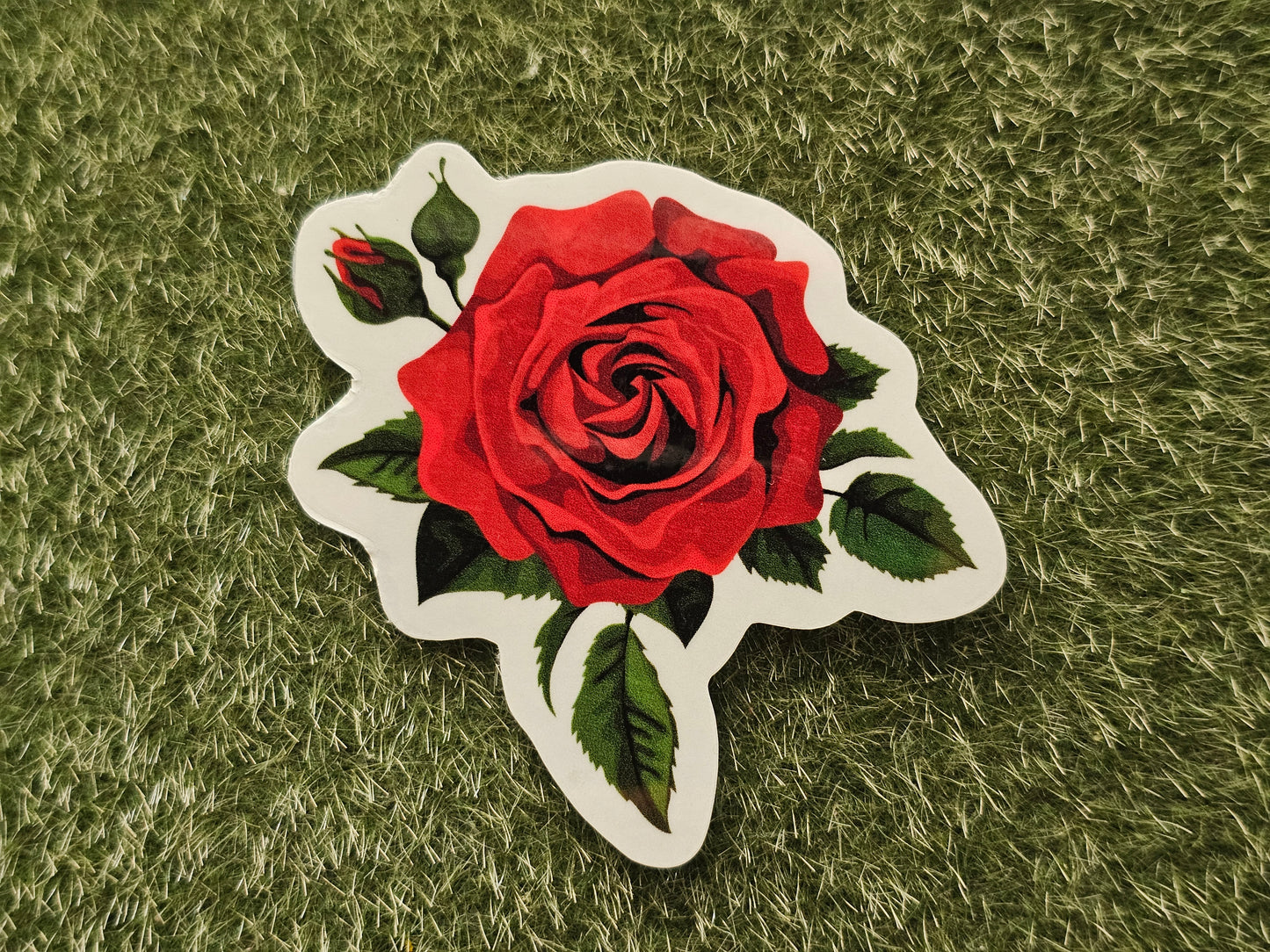 Rose Waterproof Cup/Tumbler/Window Vinyl Sticker