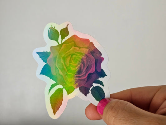 Rose Waterproof Cup/Tumbler/Window Vinyl Sticker