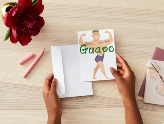 Birthday Card "Feliz Cumpleaños Guapo"